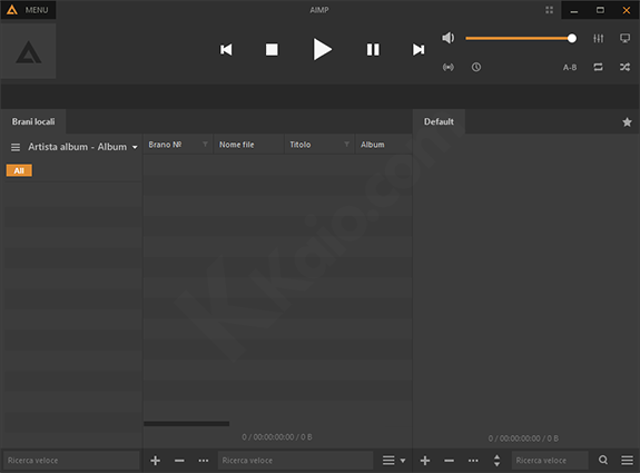 AIMP, player audio gratuito per Windows e Android