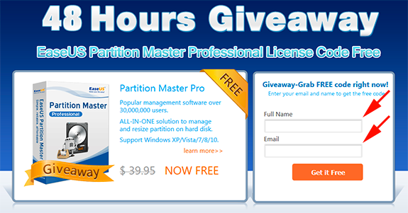 EASEUS Partition Master Professional Giveaway