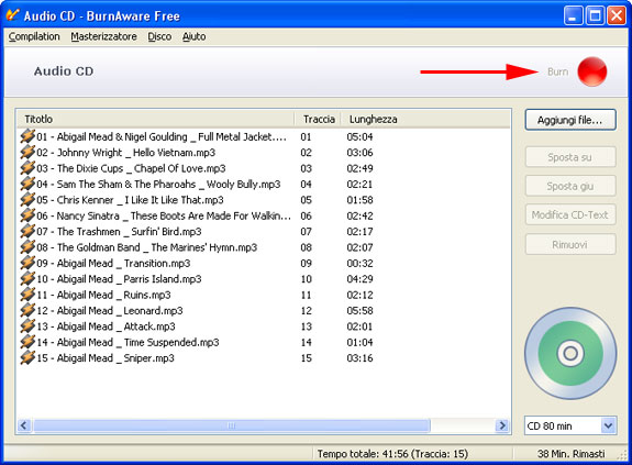 BurnAware Free CD Audio