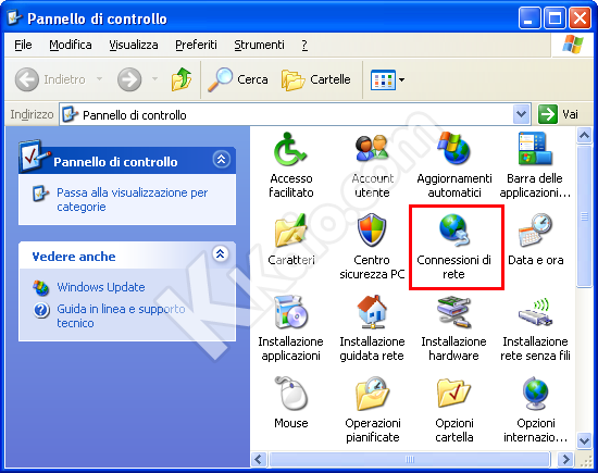 Cambiare Server DNS in Windows XP