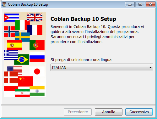 Installazione Cobian Backup 10