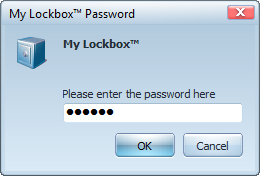 My Lockbox password