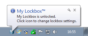 My Lockbox systray