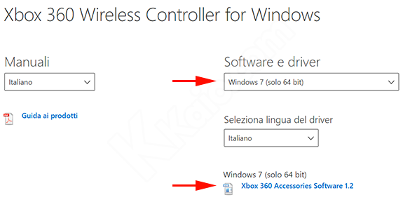 Ricevitore wireless Xbox 360 - Download driver