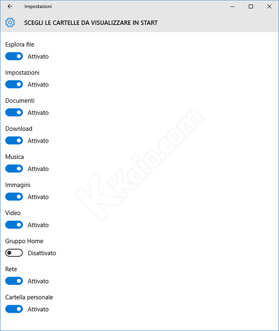 Windows 10 - Inserire collegamenti nel Menu Start