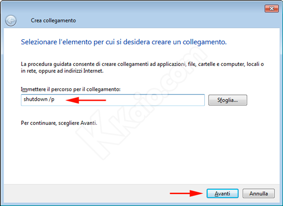 Arrestare il sistema senza installare gli aggiornamenti