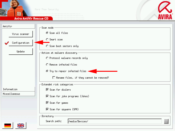 Avira Rescue System
