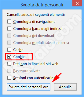 Eliminare tutti i cookie da SeaMonkey
