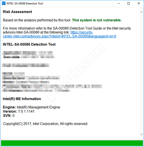 Intel SA-00086 detection tool