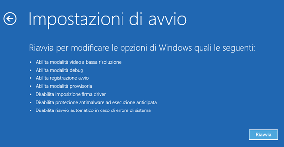 modalità provvisoria windows 8