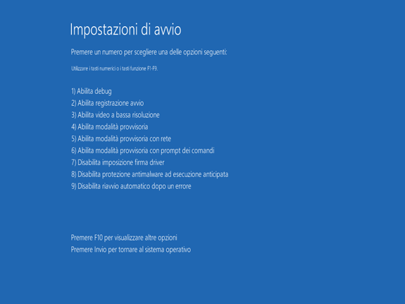 modalità provvisoria windows 8