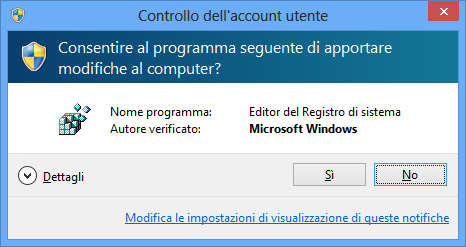 Rimozione freccia collegamento