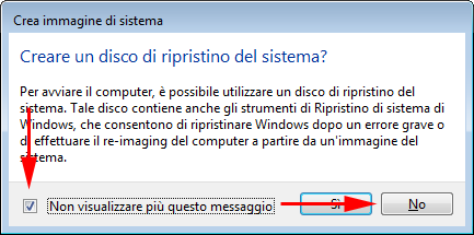 Creazione immagine di sistema