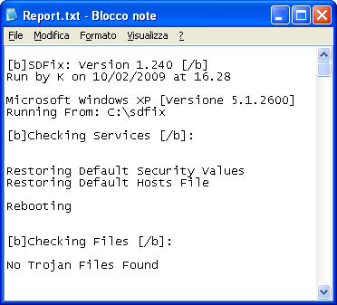 SDFix Report
