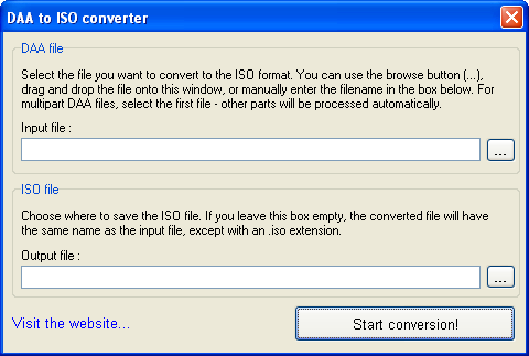 Daa To ISO converter